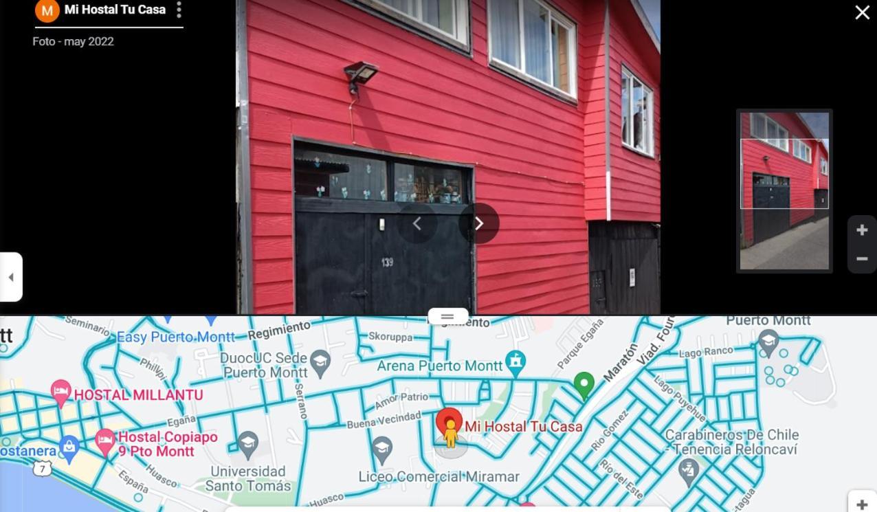 Mi Hostal Tu Casa: Familiar Lodging for Travelers with Bike Storage Puerto Montt Exterior photo